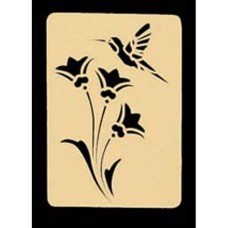 Brass Embossing Stencil - Birds & Flowers