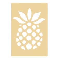 Brass Embossing Stencil - Pineapple