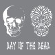 Large Mixed Media Stencil - Day of the Dead