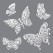 Mixed Media Stencil - Butterflies
