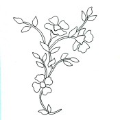 Designer Stencil - Floral Vine