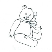 Designer Stencil - Small Teddy Bear