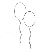 Designer Stencil - Large Balloons