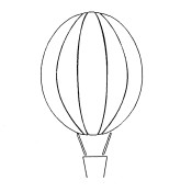Designer Stencil - Hot Air Balloon