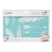 Self-Adhesive Stencil - Feathers & Arrows