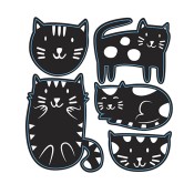 Die Cut & Embossing Stencil - Kitties