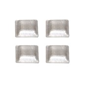 Clear Rubber Bumpers - Square (10 pc.)
