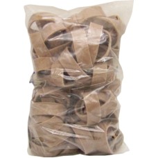 4" Natural Brown Rubber Bands 1 lb. Bag