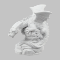 Medieval Dragon bisque