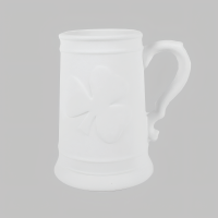 Shamrock Stein bisque