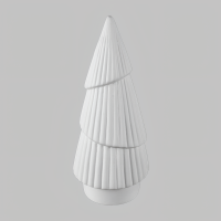 Medium Fluted Tree stoneware bisque