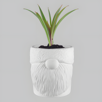 Mossy Gnome Planter stoneware bisque