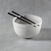Rice Bowl with Chopsticks bisque