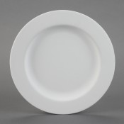 Rimmed Dinner Plate bisque