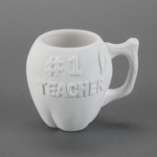 Apple Teacher Mug bisque