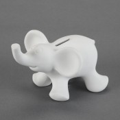 Cute Elephant Bank bisque