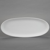 Oval French Bread Plate bisque