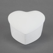 Slanted Heart Box bisque