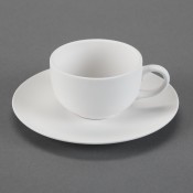 Teacup & Saucer bisque