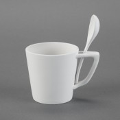 Snack Mug with Spoon bisque