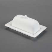Rimmed Butter Dish bisque