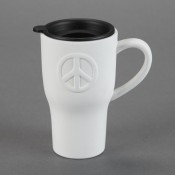 Peace Travel Mug bisque