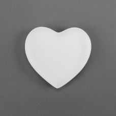 Duncan 30614 Small Heart Plate Bisque