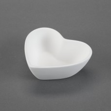 Duncan 30616 Small Heart Nesting Bowl Bisque