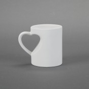 Medium Heart Mug bisque