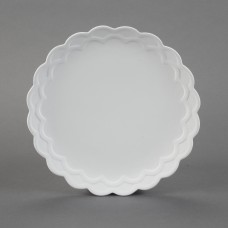 Duncan 31216 Scalloped Dinner Plate Bisque