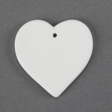 Duncan 31516 Heart Ornament Bisque