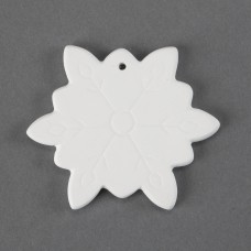 Duncan 31982 Snowflake Ornament Bisque