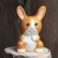 Duncan 33423 Tiny Tot Nibbles the Bunny Bisque