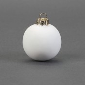 Mini Globe Ornament bisque