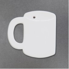 Duncan 34393 Coffee Cup Ornament Bisque