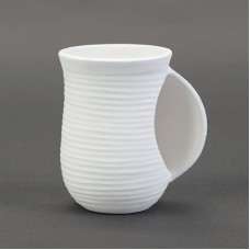 Duncan 34402 Pottery Snuggle Mug Bisque