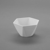 Small Geometric Bowl bisque