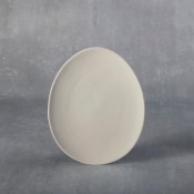 Medium Egg Plate bisque (case)