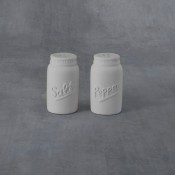 Mason Jar Salt & Pepper Shakers (2 pc. set) bisque