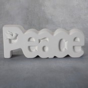 Peace Plaque bisque