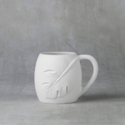 Monstera Leaf Mug bisque