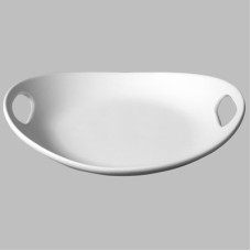 Mayco MB-1307 Handled Platter Bisque