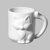 Fox Mug bisque