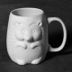Hedgehog Mug bisque