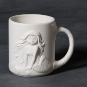 Mermaid Mug bisque