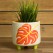 Mayco MB-1591 Monstera Footed Container Bisque