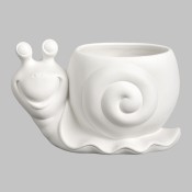 Small Snail Planter bisque