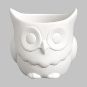 Small Owl Planter bisque