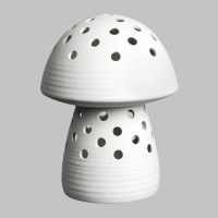 Large Mushroom Lantern bisque