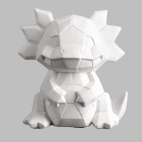 Axolotl Facet-ini bisque